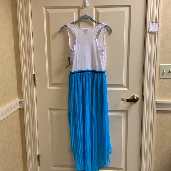 🌈 Red Paint Summer hi-lo style dress - Picture 5 of 6